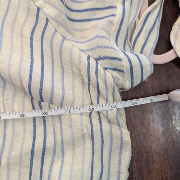 Indigo Rose Striped Button-Up Shirt Dress Women's Size 2X - Picture 3 of 5